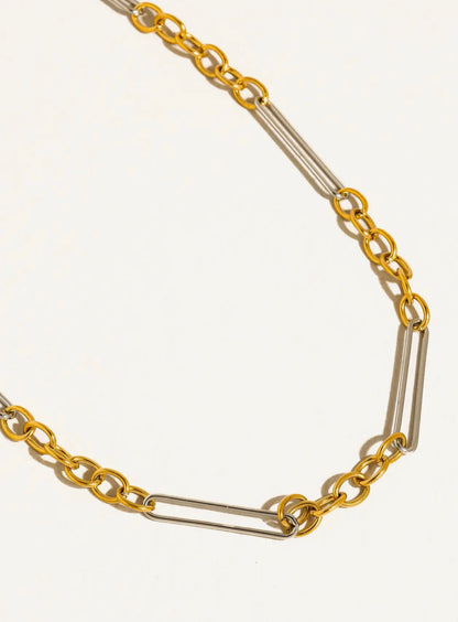 Norra 18K Gold Mixed Chain Necklace
