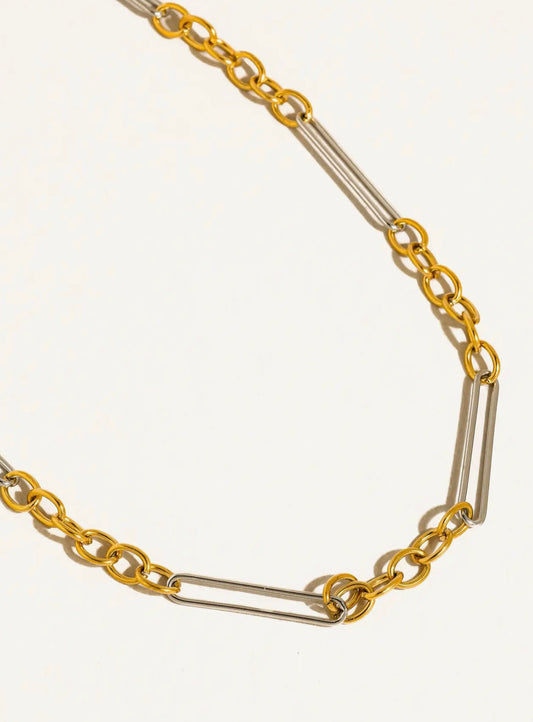Norra 18K Gold Mixed Chain Necklace