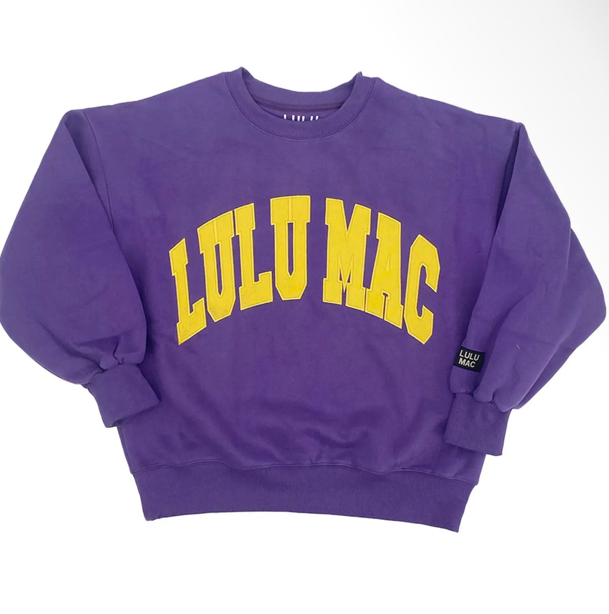 Lulu Mac Purple/Gold Stitched Sweater