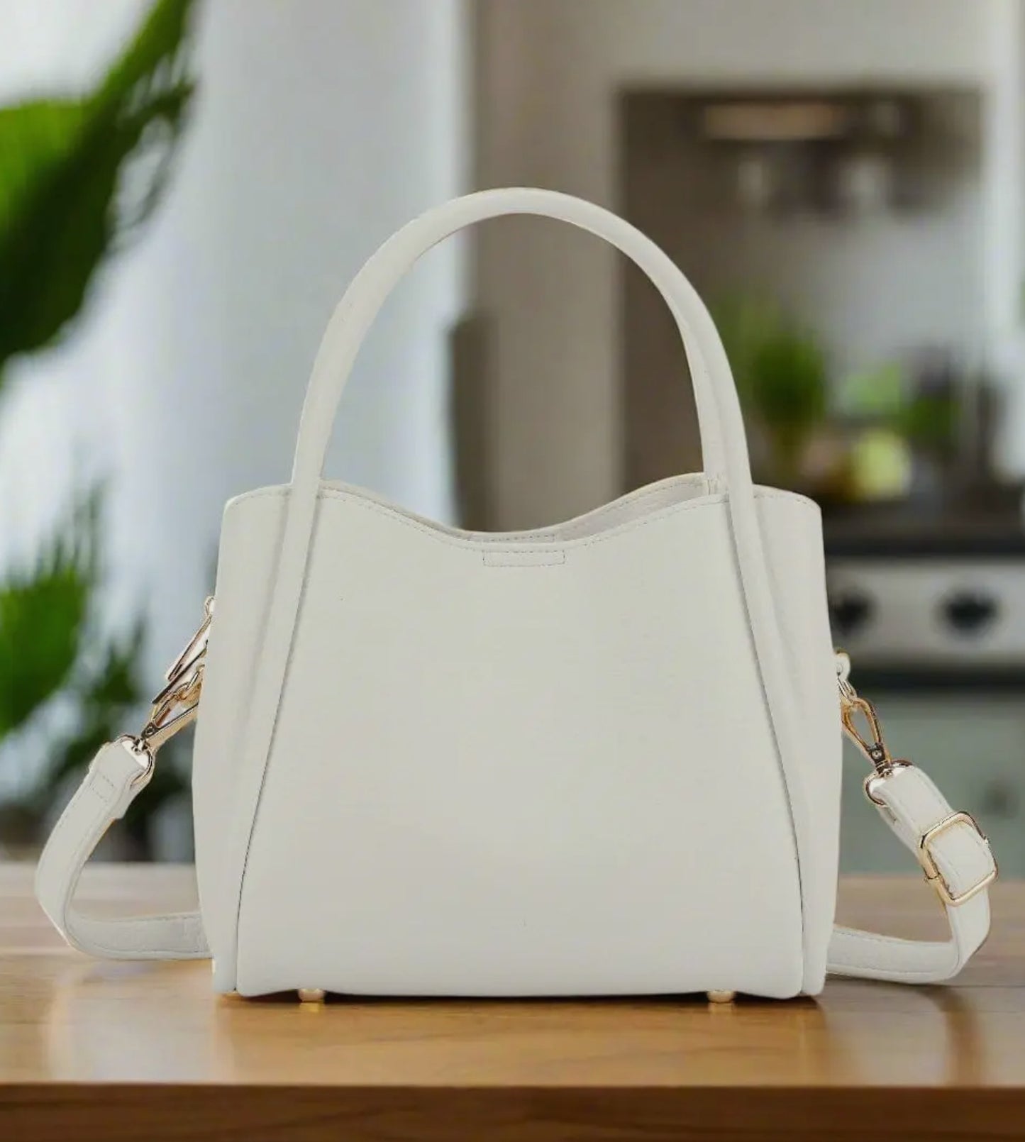 Clara 3 Compartment Purse/CrossBody Ivory