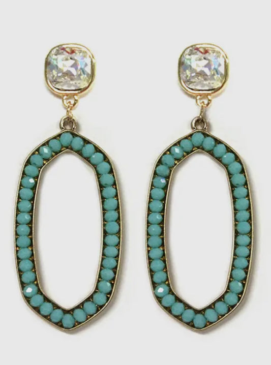 Turquoise Tide Dangle Earrings