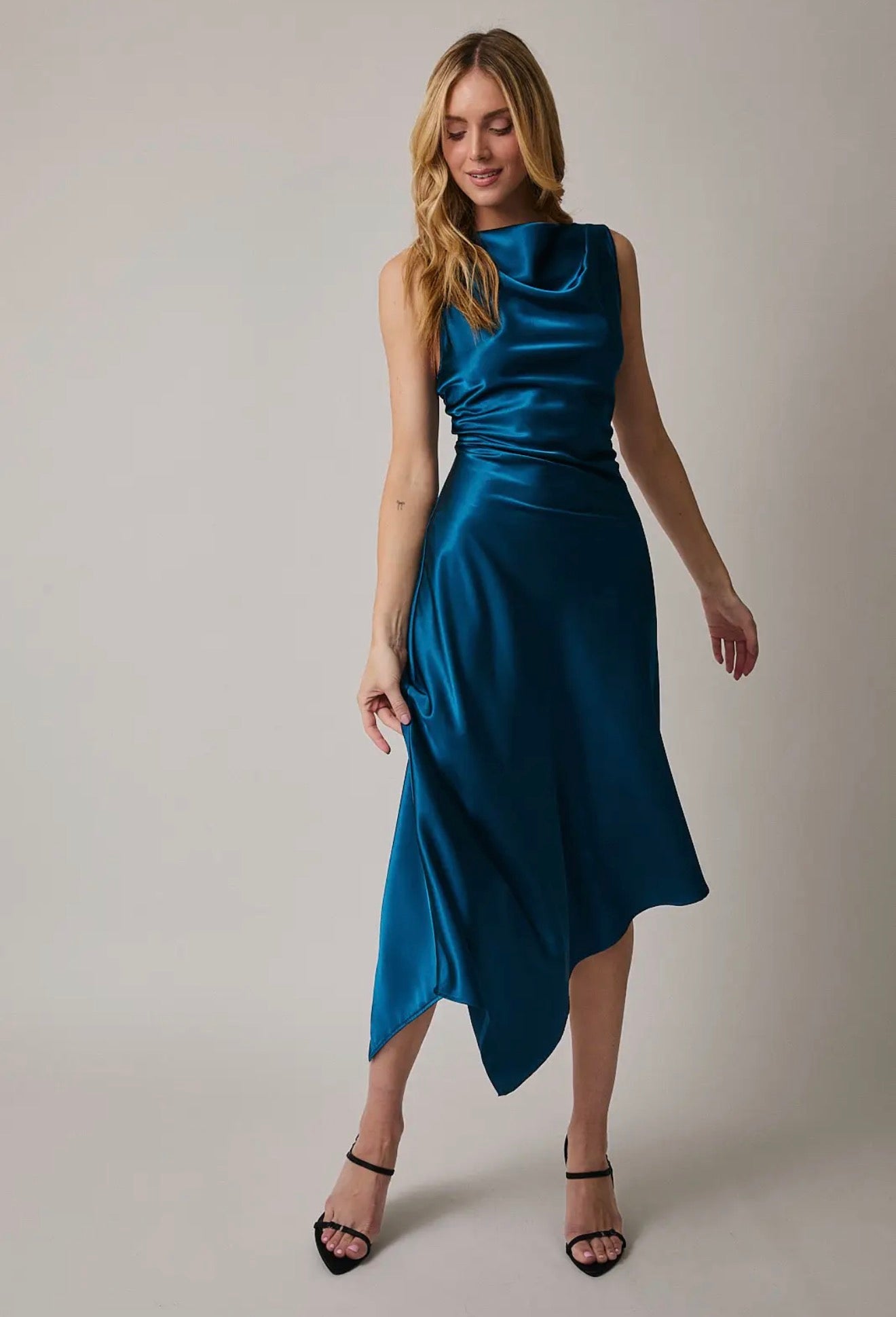 Sunday Edition Satin Bliss Midi Dress