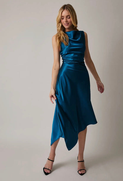 Sunday Edition Satin Bliss Midi Dress
