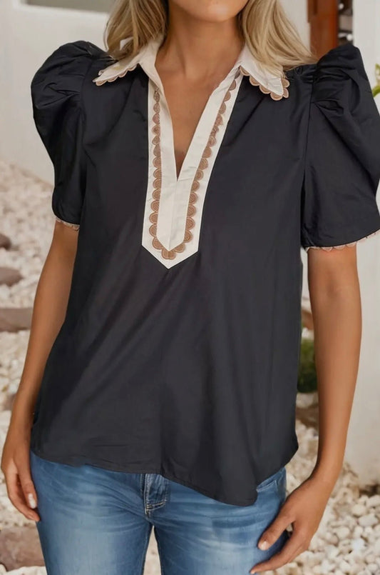 Graceful Moments Puff Sleeve Top