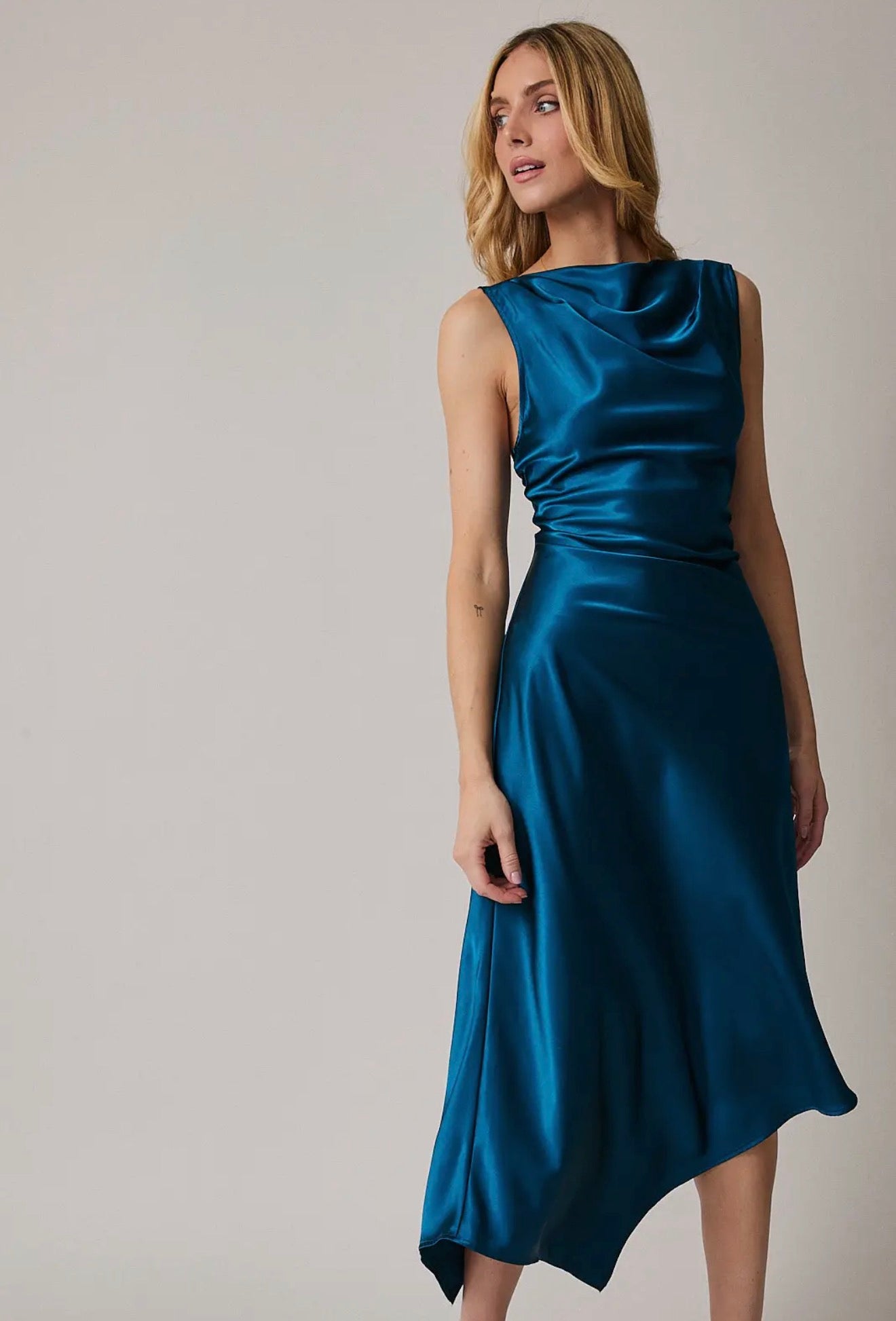 Sunday Edition Satin Bliss Midi Dress