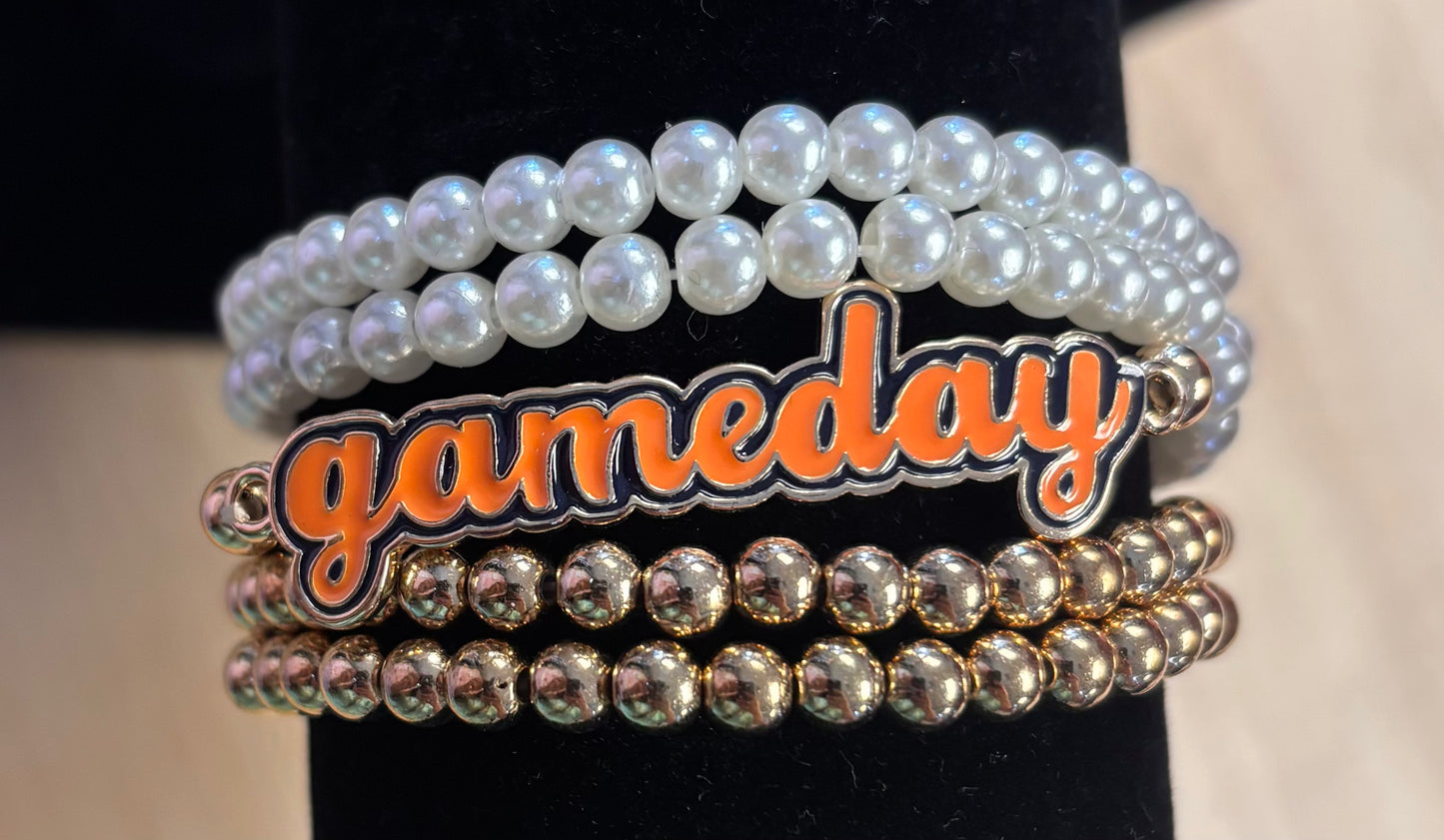 Game Day Gold/Pearl Bracelet