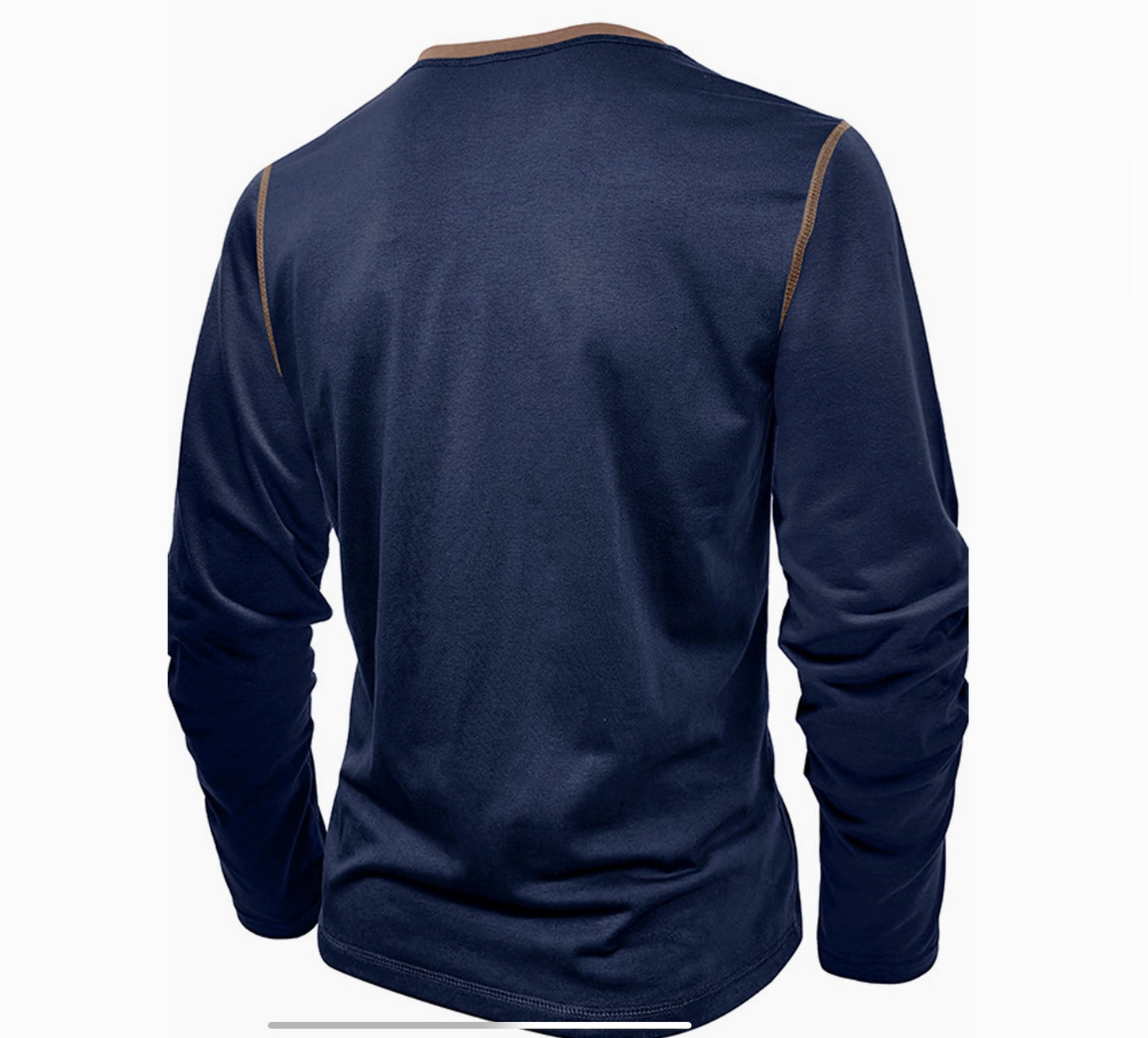 Men's Navy Quarter Button Up image 2