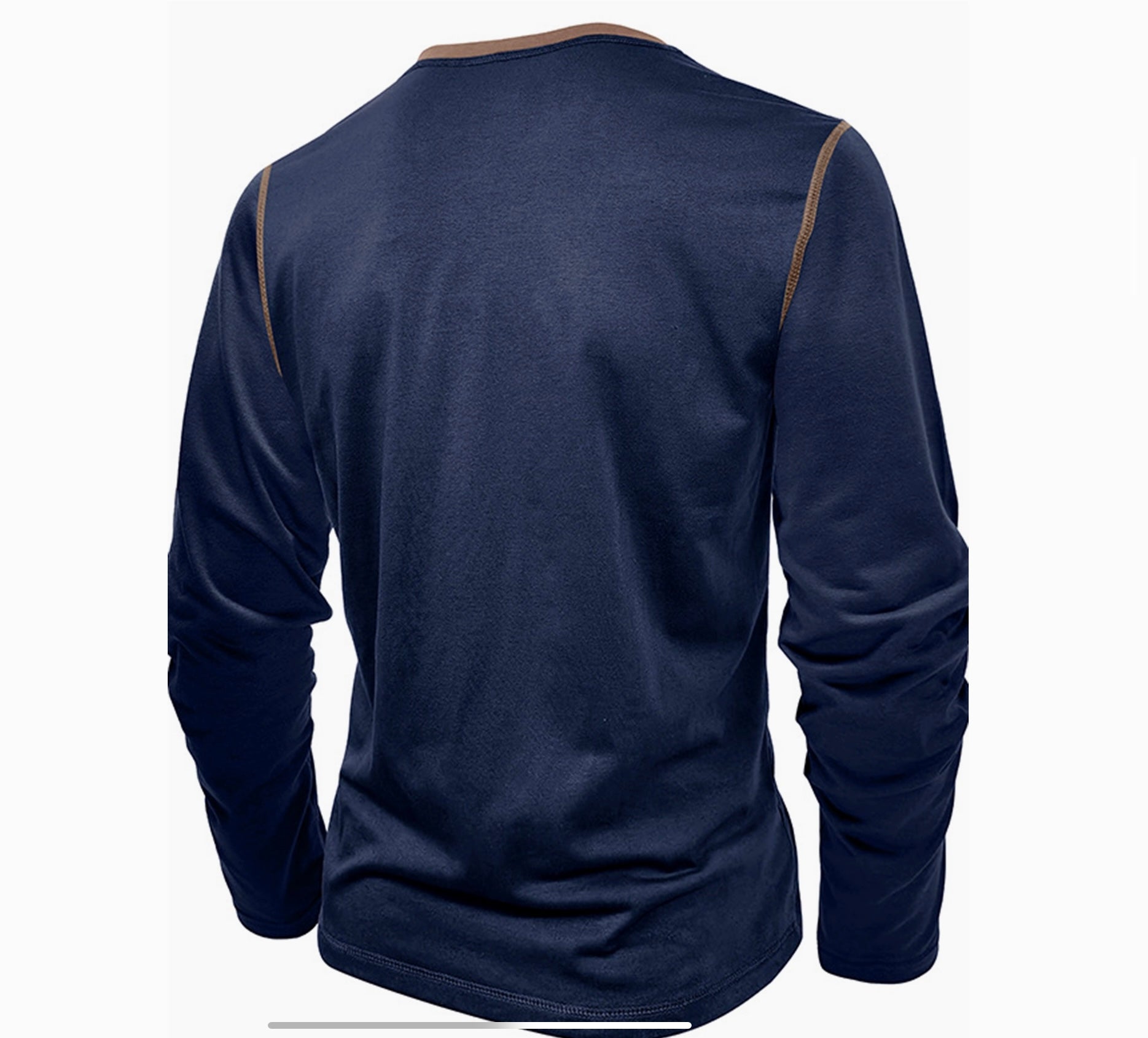 Men's Navy Quarter Button Up image 2