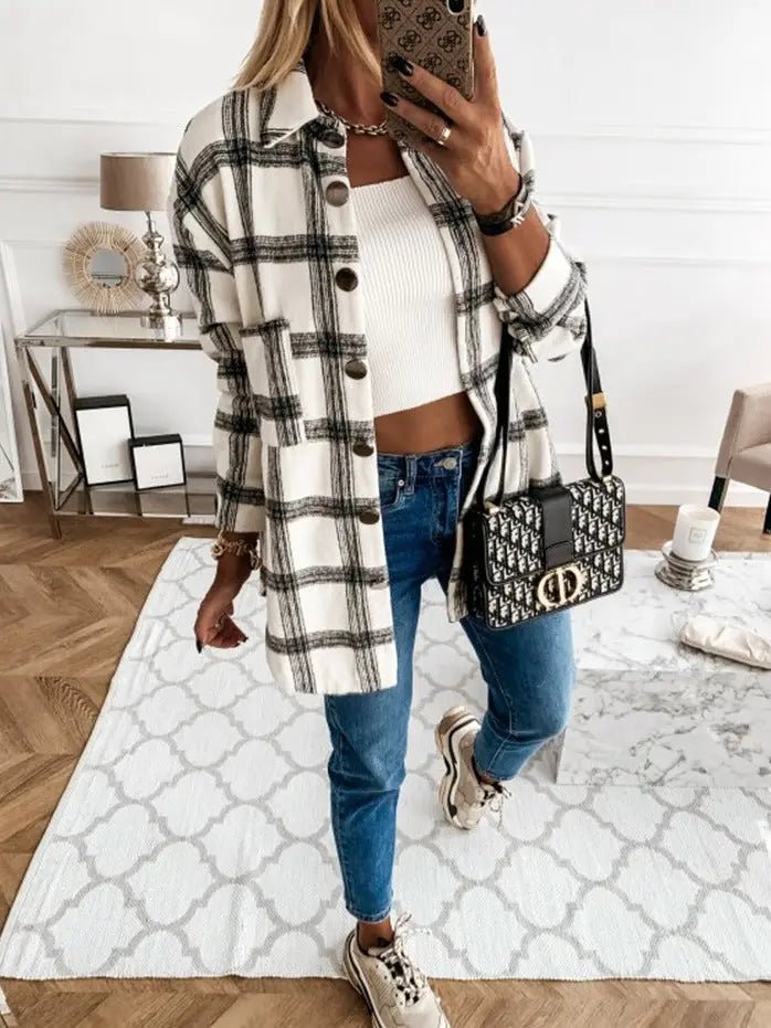 Oversized Plaid Shacket image 1