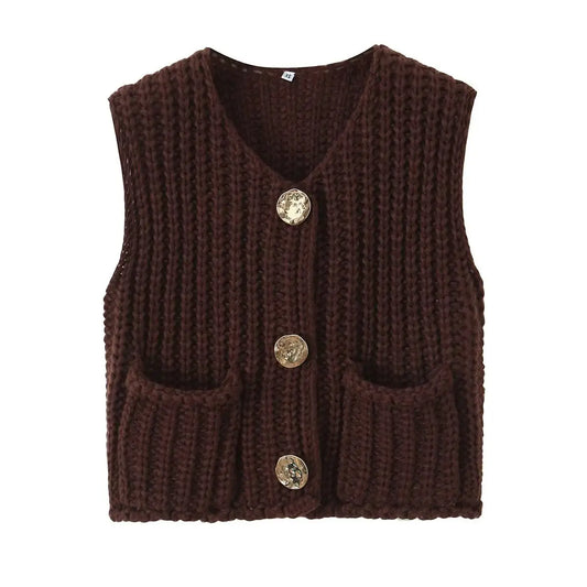 Chunky Knit Sweater Vest image 0