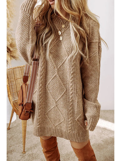 Cable Knit Sweater Dress image 2